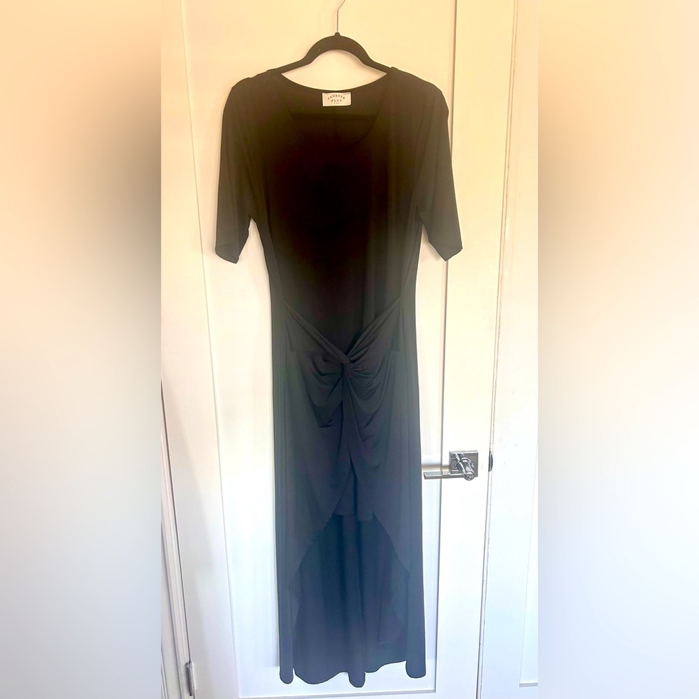 Black high low dress. Size XL